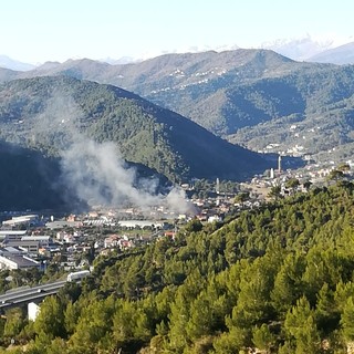 Incendio a San Pietro di Andora, in fiamme un appartamento