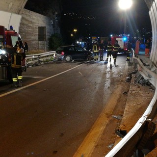 Finale, incidente all'interno della galleria "Caprazoppa"