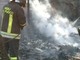 Savona, incendio baracca in località San Bernardo in Valle: mobilitati i vigili del fuoco (FOTO e VIDEO)