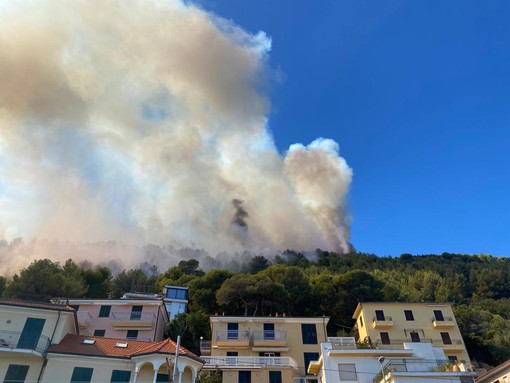 Rogo sulle alture di Laigueglia, Sindaco Sasso Del Verme: "Stiamo facendo di tutto, speriamo di limitare i danni" (VIDEO)