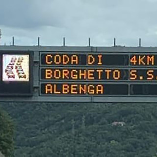 Tamponamento in A10 all'altezza di Borghetto S. Spirito: due feriti, code in direzione Albenga