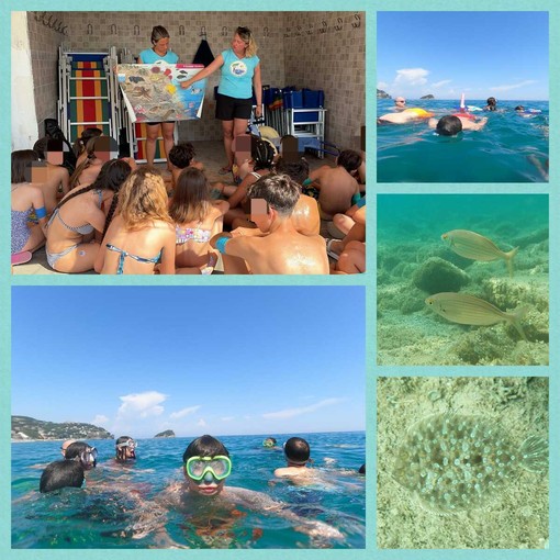 Bergeggi, i ragazzi del campo "La Dolce Vita" alla scoperta del mare