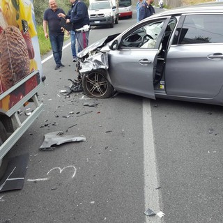 Frontale sulla Strada Provinciale per Boissano, due feriti lievi