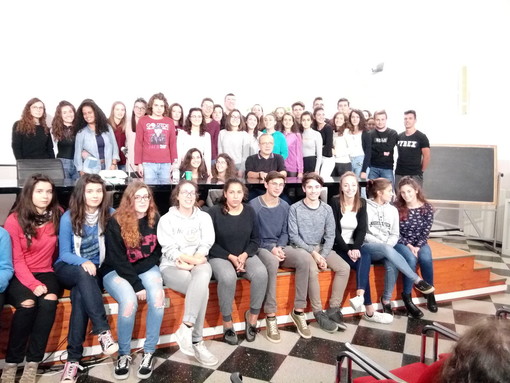 Carcare, Giovanni Impastato in visita al Liceo Calasanzio