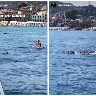 A Celle è Ronaldomania: yacht del campione circondato dai fan, ovazione per Georgina