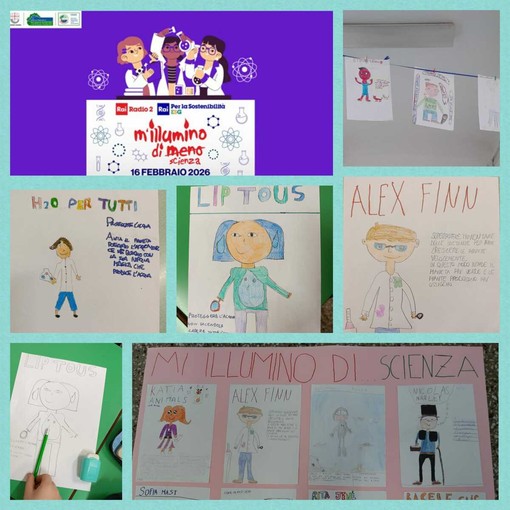 M'Illumino di Meno 2026, all'Istituto Comprensivo Albisole la giornata tra luci spente e riflettori sugli uomini di scienza M'Illumino di Meno 2026, all'Istituto Comprensivo Albisole la giornata tra luci spente e riflettori sugli uomini di scienza