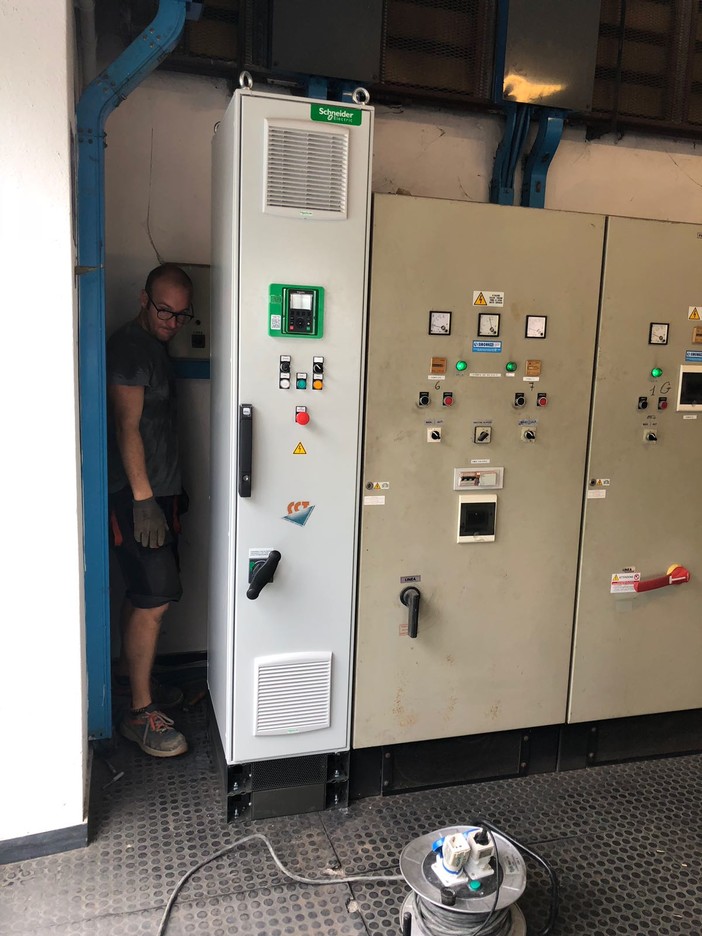 Alassio: attivato il nuovo "inverter" per il sistema idrico integrato Alassio: attivato il nuovo "inverter" per il sistema idrico integrato