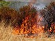Fuoco nell'entroterra imperiese