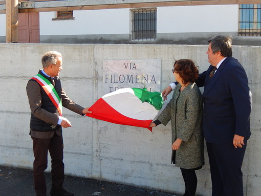 Millesimo: intitolata una strada a Filomena Ferrari (FOTO) Millesimo: intitolata una strada a Filomena Ferrari (FOTO)