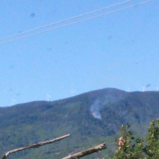 Principio di incendio sul Colle del Melogno