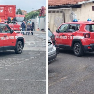 Principio di incendio a Quiliano: intervento dei vigili del fuoco alla Anselmo Principio di incendio a Quiliano: intervento dei vigili del fuoco alla Anselmo