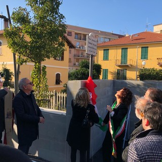 Vado Ligure, intitolato il nuovo ponte sul torrente Segno all'ex sindaco Roberto Peluffo (FOTO e VIDEO)