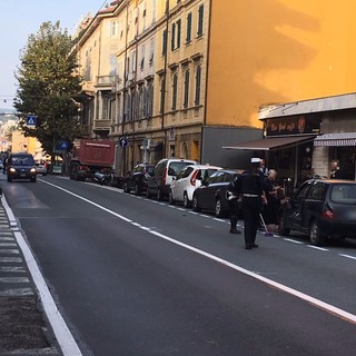 Albisola, scontro tra auto e camion: intervento della Polizia Locale (FOTO)