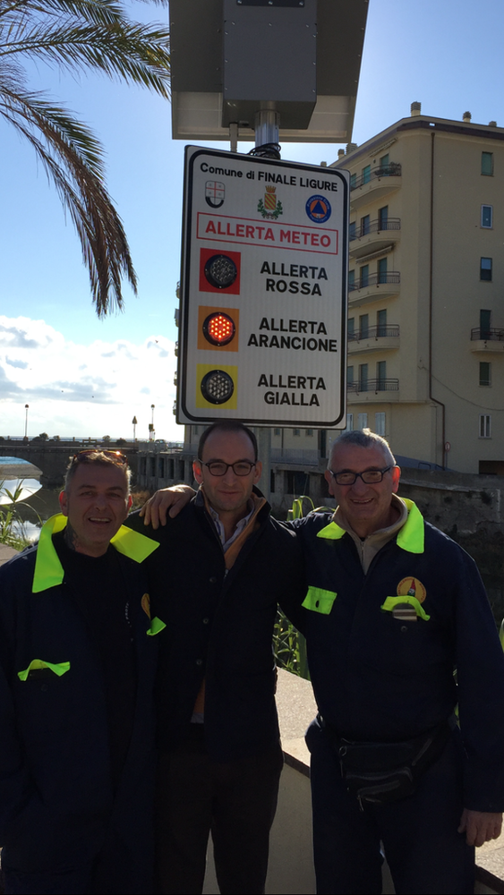 Finale Ligure, installati oggi i pannelli informativi della Protezione Civile