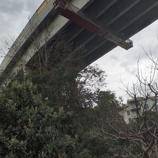 Celle, caduta calcinacci dal viadotto Costa: intervento di Autostrade