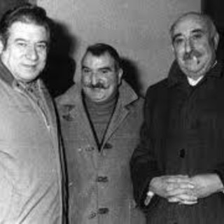 Il M° Torido Mazzorri, a destra, con Cecchin Siri e Eliseo Salino (al centro)