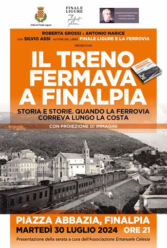 Estate 2024, tre eventi a Finale, Mallare e Spotorno per ricordare la vecchia ferrovia litoranea Estate 2024, tre eventi a Finale, Mallare e Spotorno per ricordare la vecchia ferrovia litoranea