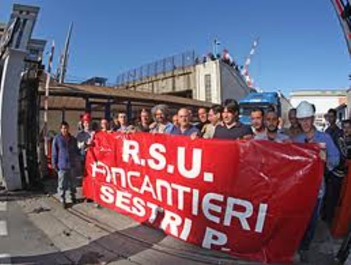 Fincantieri: "Sestri Ponente a rischio chiusura"