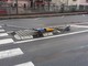 Porto Vado, incidente sull'Aurelia: sradicato un palo della segnaletica stradale