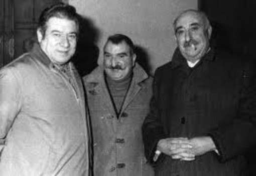 Il M° Torido Mazzorri, a destra, con Cecchin Siri e Eliseo Salino (al centro) Il M° Torido Mazzorri, a destra, con Cecchin Siri e Eliseo Salino (al centro)
