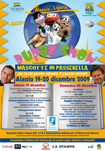 Alassio: il 19 e 20 dicembre mascotte in passerella