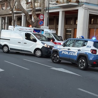 Savona: furgone contro moto in corso Ricci (FOTO)
