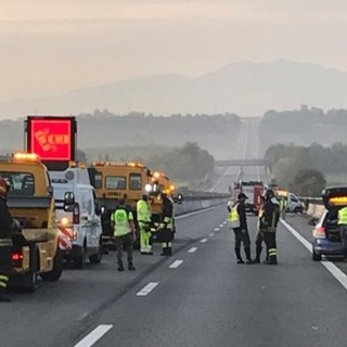 Due gravi incidenti sulla Torino-Savona nei pressi di Marene: autostrada chiusa, traffico paralizzato