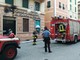 Pietra Ligure, a fuoco l'insegna della banca Carige