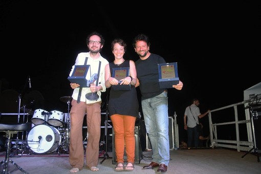 Da sinistra Davide Zilli, Marta Moretti ed Emanuele Belloni