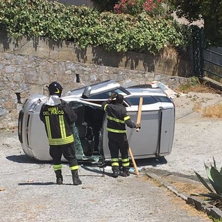 Incidente sulla provinciale Alassio-Testico: un uomo in codice rosso (FOTOgallery)