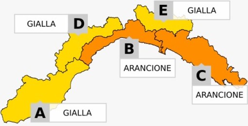 Allerta meteo, gialla fino a domani e poi arancione da Noli verso Genova