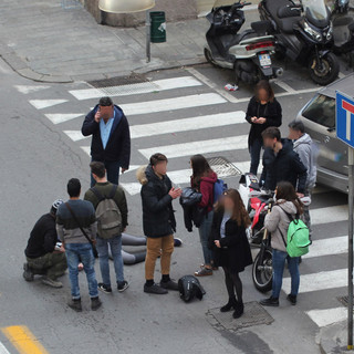 Incidente a Savona tra via XX Settembre e via Buscaglia