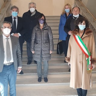 Savona, lo scalone monumentale dell'ex San Paolo dedicato a Renzo Mantero (FOTO)