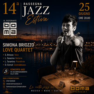 Varazze, torna "Jazz Estiva" al Boma: la musica dal vivo sul mare per la 14ª edizione