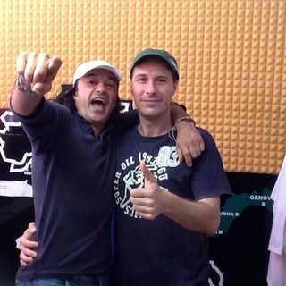 Kikko Sauda della Combricola del Blasco a Radio Onda Ligure 101