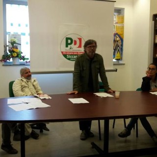 Nella foto: Gianni Siccardi (primo da sinistra) e Roberto Franco (secondo da sinistra)