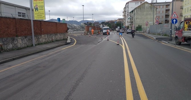 Savona, lavori sul Rio Molinero: il cantiere entra nella fase finale, fatta la gettata sul tratto di via Stalingrado Savona, lavori sul Rio Molinero: il cantiere entra nella fase finale, fatta la gettata sul tratto di via Stalingrado