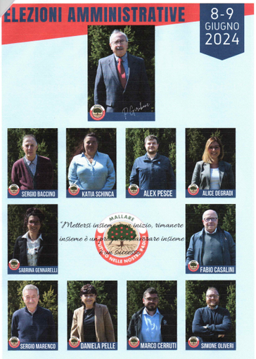 "Mallare - Il futuro nelle nostre radici", la lista del candidato sindaco Piero Giribone "Mallare - Il futuro nelle nostre radici", la lista del candidato sindaco Piero Giribone