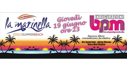 Loano: giovedì 19 inaugurazione dei Beach Party Marinella