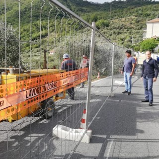 Andora, al via i lavori di messa in sicurezza della strada comunale di Conna