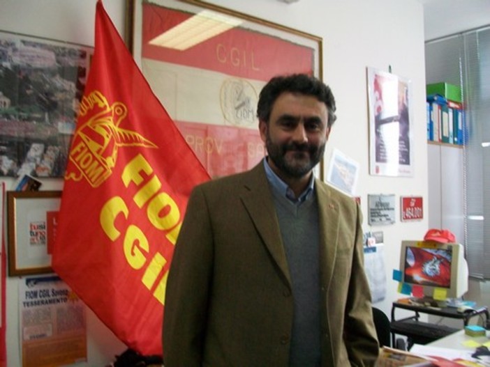 Albert Lazzari, segretario Fiom CGIL Albert Lazzari, segretario Fiom CGIL