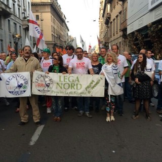 Anche la Lega Nord di Savona a Milano per dire “Stop invasione – Difendiamo i confini”