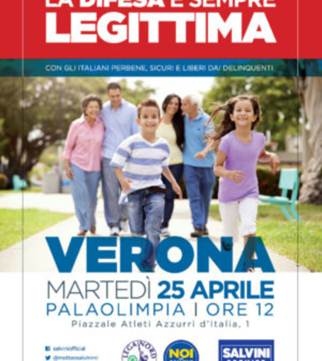 Legittima difesa: domani 4 pullman dalla Liguria per la manifestazione della Lega Nord a Verona