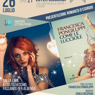 Albenga, al chiostro Ester Siccardi la presentazione del libro “Come le lucciole” di Francesca Pongilupi
