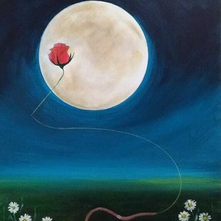 Luna Piena del Verme, vista dal pittore Franco Gotta