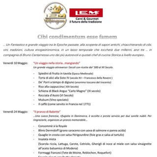 Locandina degli eventi