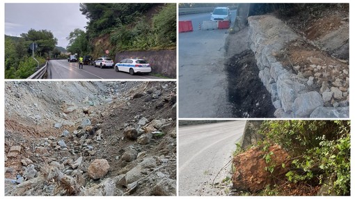 Frana sulla Sp490 a Finale, una scogliera artificiale per trattenere eventuali nuovi smottamenti Frana sulla Sp490 a Finale, una scogliera artificiale per trattenere eventuali nuovi smottamenti