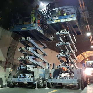 Cantiere galleria "Provenzale" sulla A10, attivate due task force: 100 maestranze per i lavori e 60 operatori di presidio per viabilità e supporto all'utenza
