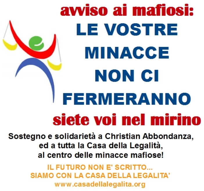 Contro mafie e ipocrisie, sostenere la casa della legalità è un dovere civile Contro mafie e ipocrisie, sostenere la casa della legalità è un dovere civile