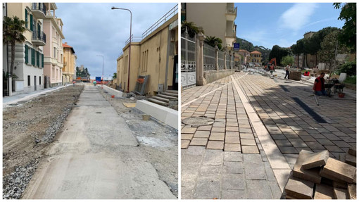 Finale, a fine maggio riaprirà al traffico via Santuario a Pia Finale, a fine maggio riaprirà al traffico via Santuario a Pia